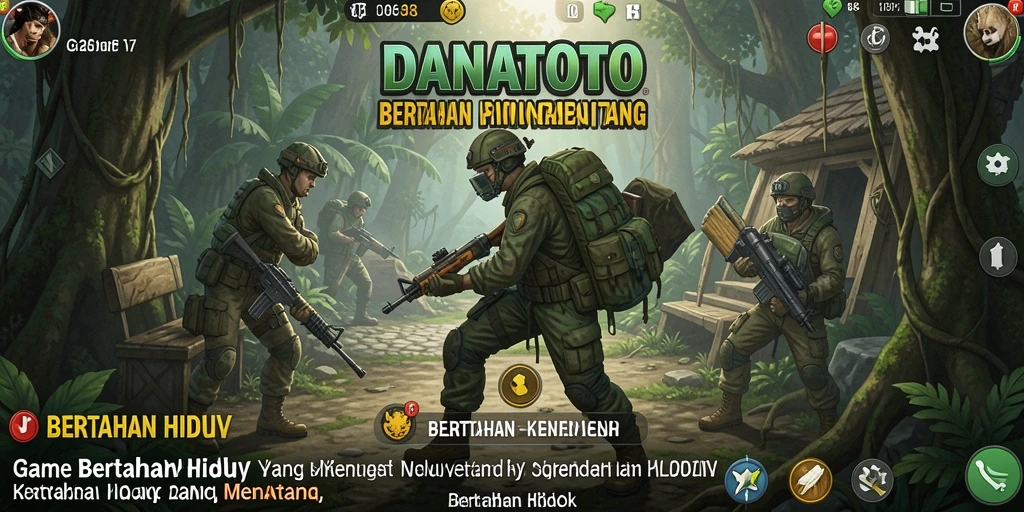 Antarmuka utama DANATOTO yang menampilkan dunia Bertahan Hidup.