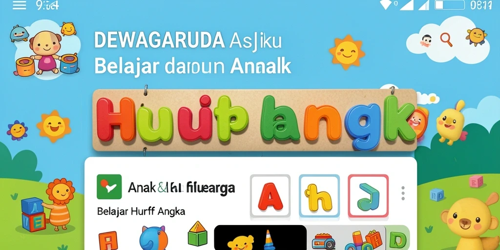 Tampilan antarmuka DEWAGARUDA yang dinamis dan edukatif.