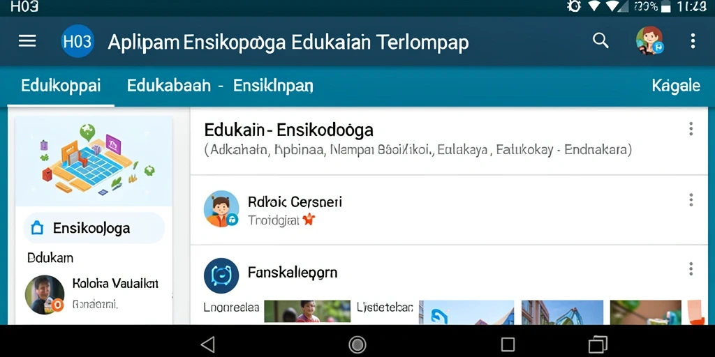Antarmuka H03 yang ramah pengguna dan informatif.
