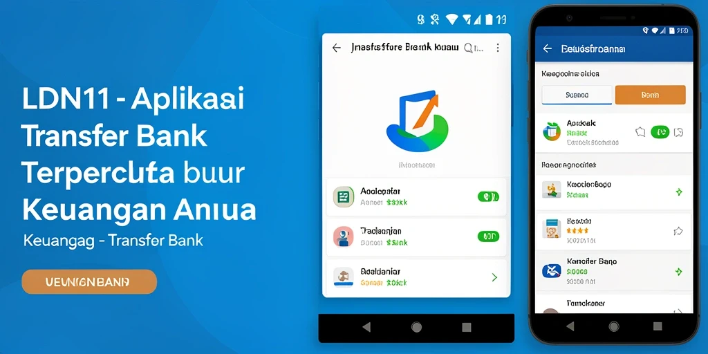 Tampilan LDN11 yang modern dan intuitif untuk transfer bank.