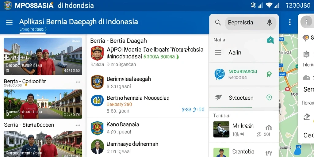 Tampilan antarmuka MPO88ASIA dengan berita daerah terbaru.