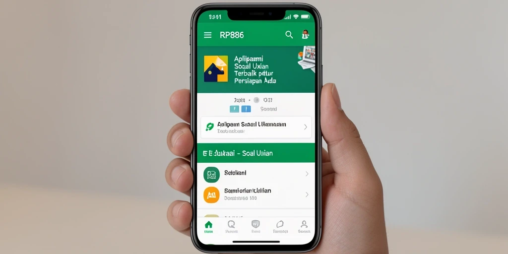 Antarmuka pengguna RP886 yang sederhana dan fungsional.