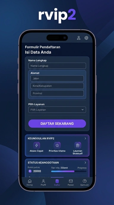Cara Daftar Akun Baru di rvip2 untuk Pengguna Android