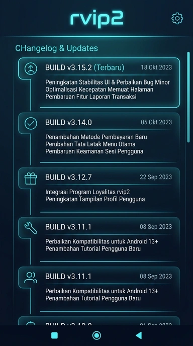 Riwayat Versi rvip2 untuk Pengguna Android